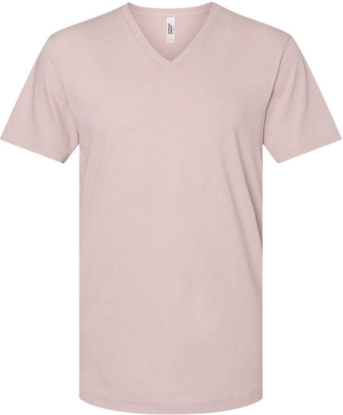 American Apparel CVC V-Neck Tee 2006CVC With Custom Embroidery image.