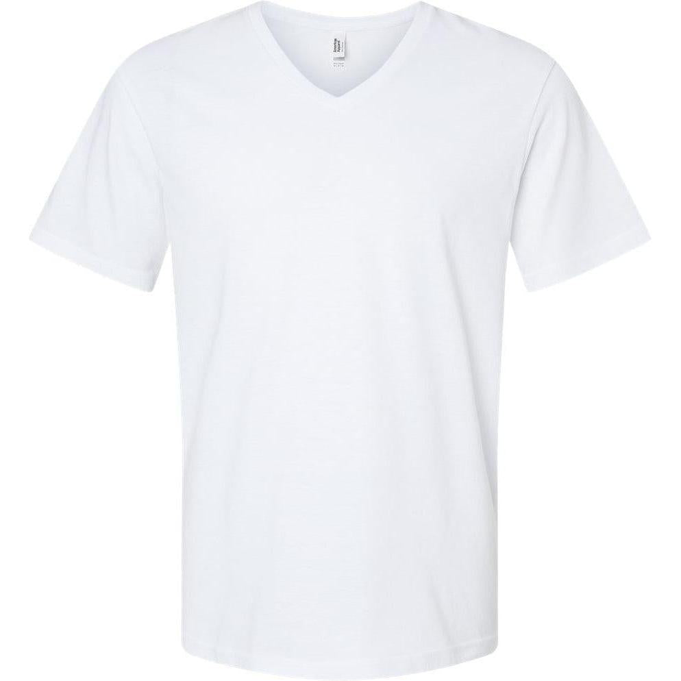 no-logo American Apparel CVC V-Neck Tee-Apparel-American Apparel-White-S-Thread Logic