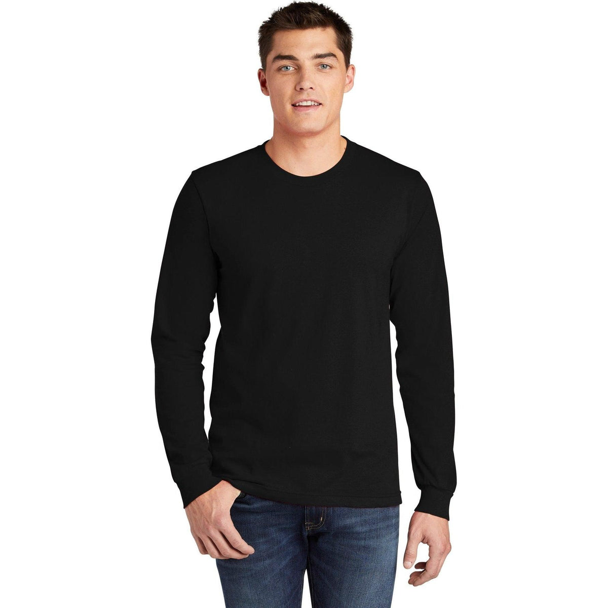 no-logo American Apparel Fine Jersey Long Sleeve T-Shirt-Regular-American Apparel-Thread Logic