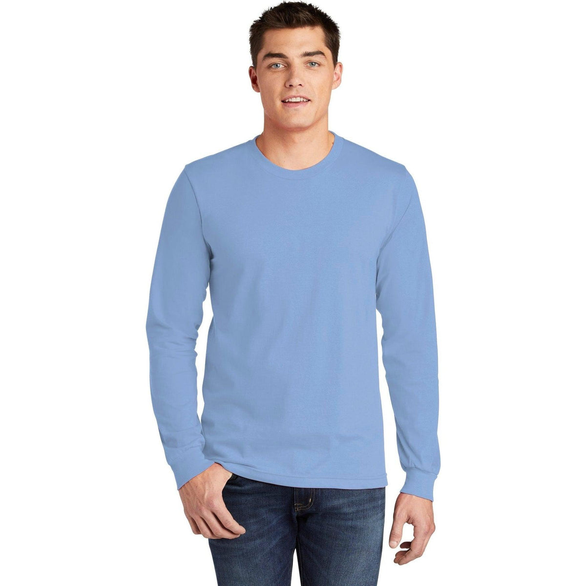 no-logo American Apparel Fine Jersey Long Sleeve T-Shirt-Regular-American Apparel-Thread Logic