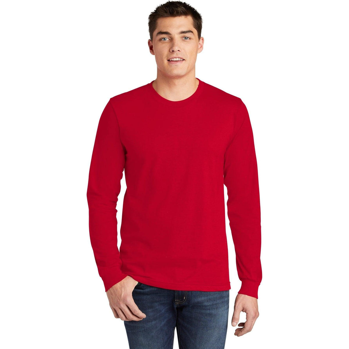 no-logo American Apparel Fine Jersey Long Sleeve T-Shirt-Regular-American Apparel-Thread Logic