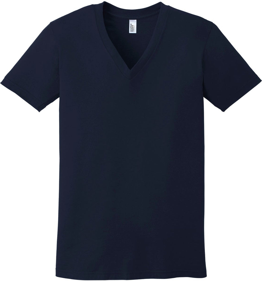 niveau nål Regnfuld American Apparel Fine Jersey V-Neck T-Shirt with Custom Embroidery | 2456W  | Thread Logic