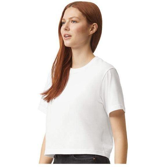 no-logo American Apparel Ladies Fine Jersey Boxy Tee-Apparel-American Apparel-Thread Logic