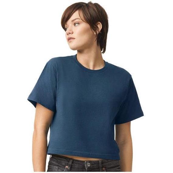 no-logo American Apparel Ladies Fine Jersey Boxy Tee-Apparel-American Apparel-Thread Logic