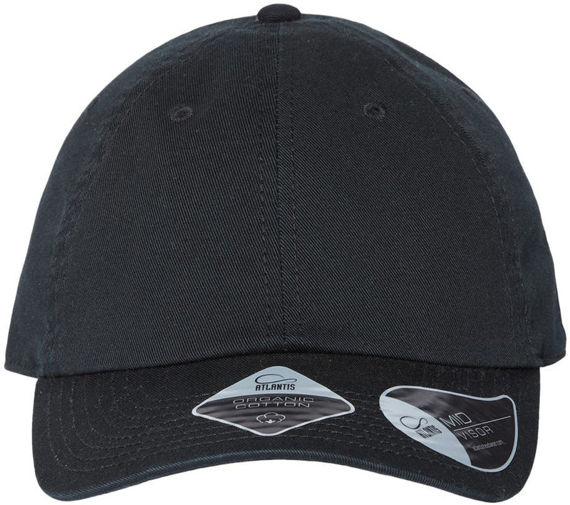 Atlantis Headwear Sustainable Dad Hat-Apparel-Atlantis Headwear-Black-Adjustable-Thread Logic 