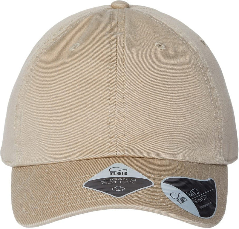 Atlantis Headwear Sustainable Dad Hat-Apparel-Atlantis Headwear-Khaki-Adjustable-Thread Logic 