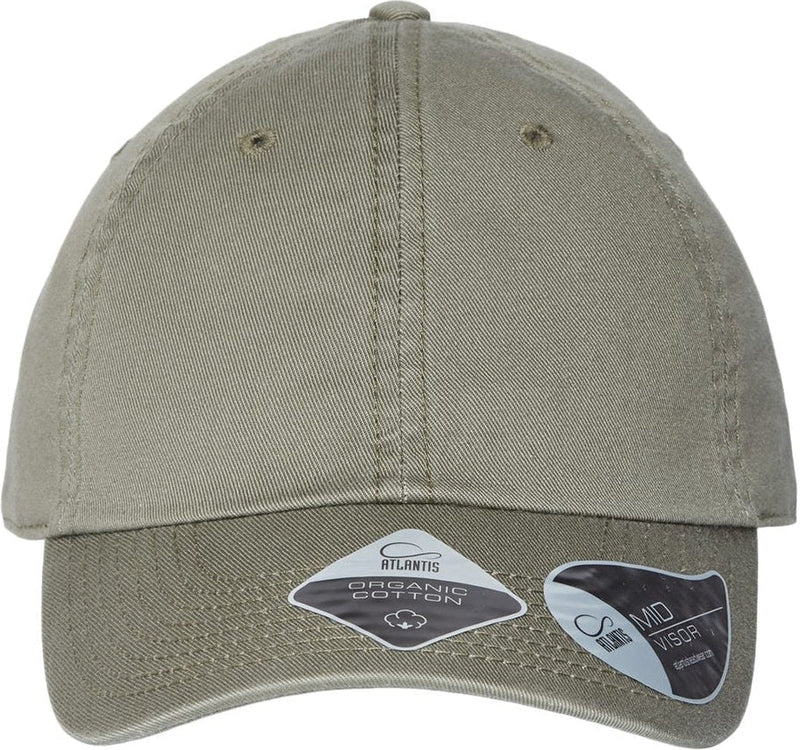 Atlantis Headwear Sustainable Dad Hat-Apparel-Atlantis Headwear-Olive-Adjustable-Thread Logic 