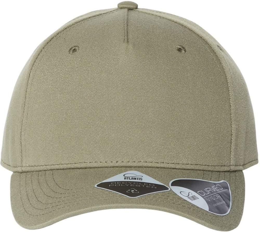 Atlantis Headwear Sustainable Five-Panel Cap-Apparel-Atlantis Headwear-Olive-Adjustable-Thread Logic 