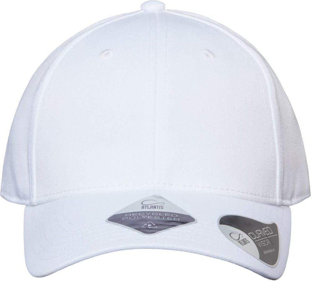 Atlantis Headwear Sustainable Structured Cap-Apparel-Atlantis Headwear-White-Adjustable-Thread Logic 