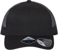Atlantis Headwear Sustainable Trucker Cap-Apparel-Atlantis Headwear-Black/ Black-Adjustable-Thread Logic 