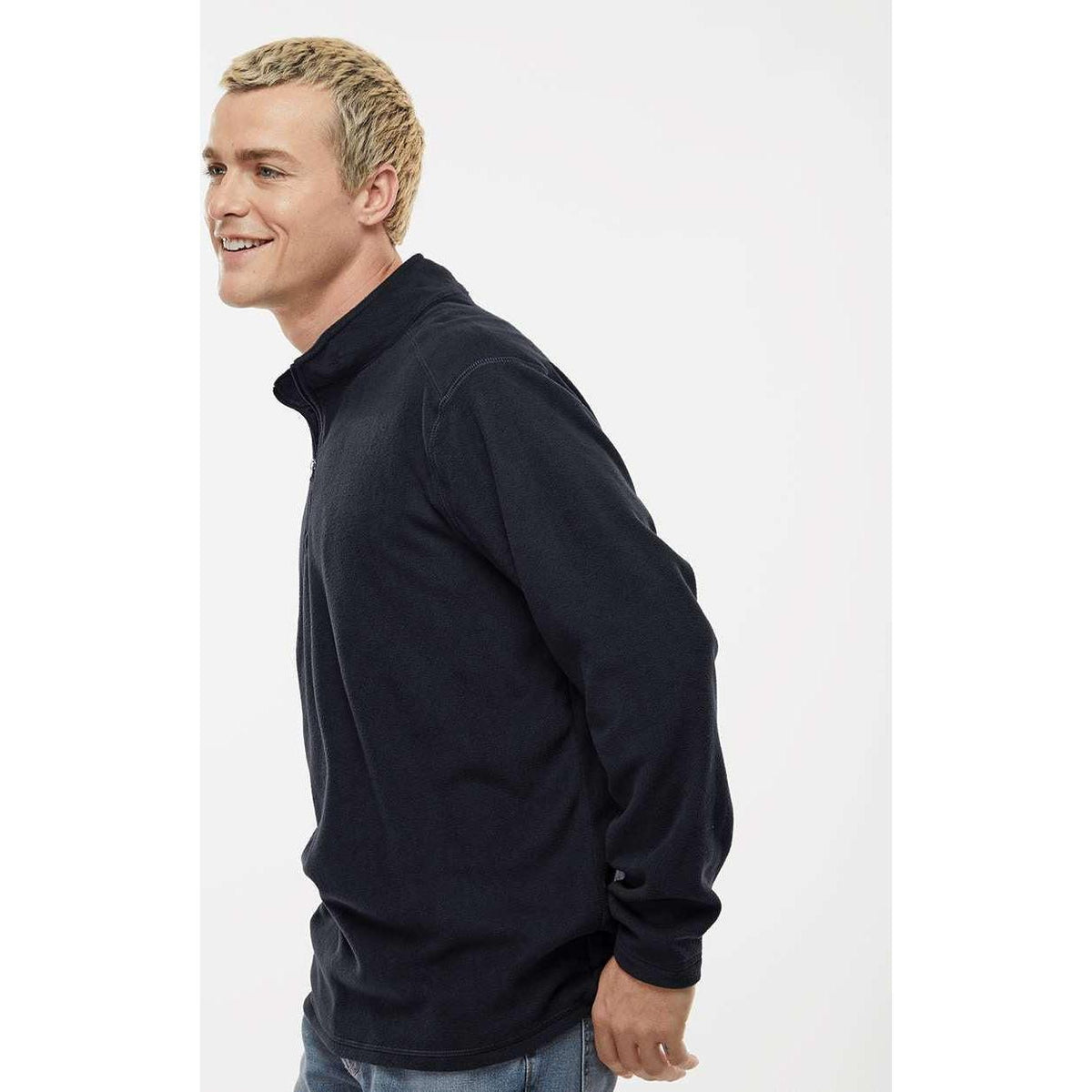 no-logo Augusta Eco Revive Micro-Lite Fleece Quarter-Zip Pullover-Augusta-Thread Logic