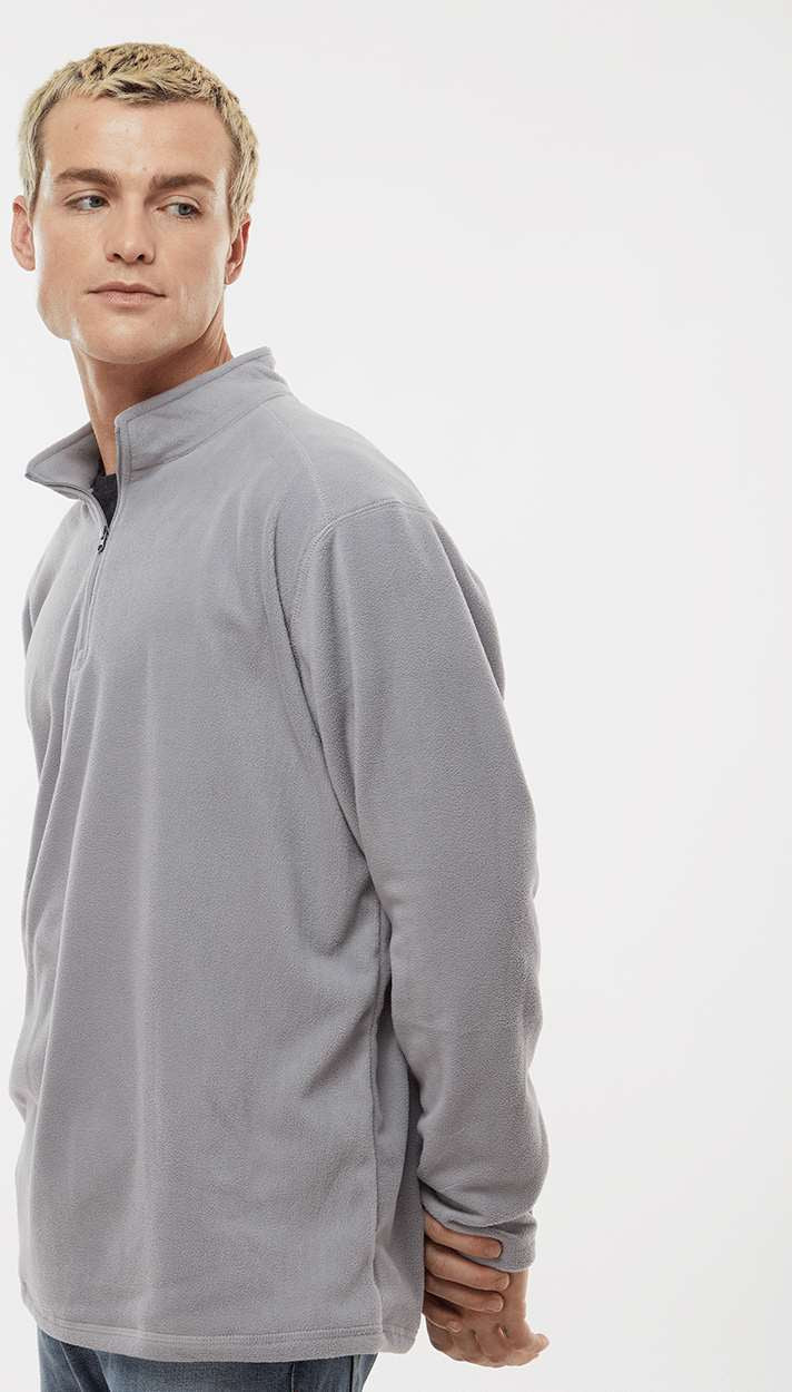 no-logo Augusta Eco Revive Micro-Lite Fleece Quarter-Zip Pullover-Augusta-Thread Logic