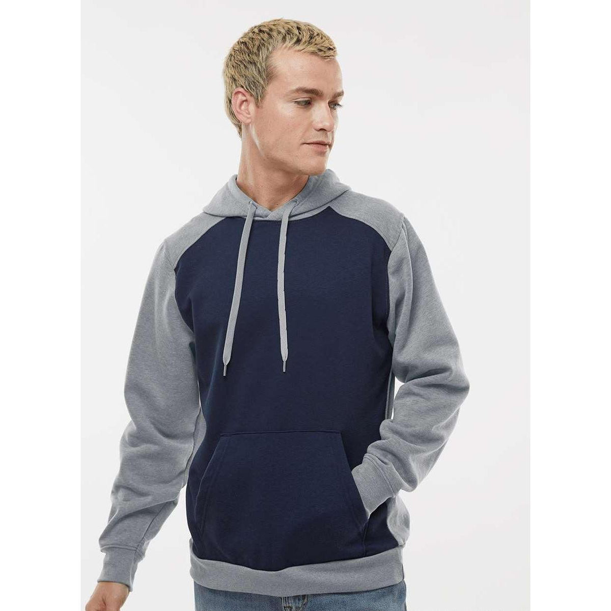no-logo Augusta Eco Revive Three-Season Triblend Fleece Hooded Sweatshirt-Augusta-Thread Logic