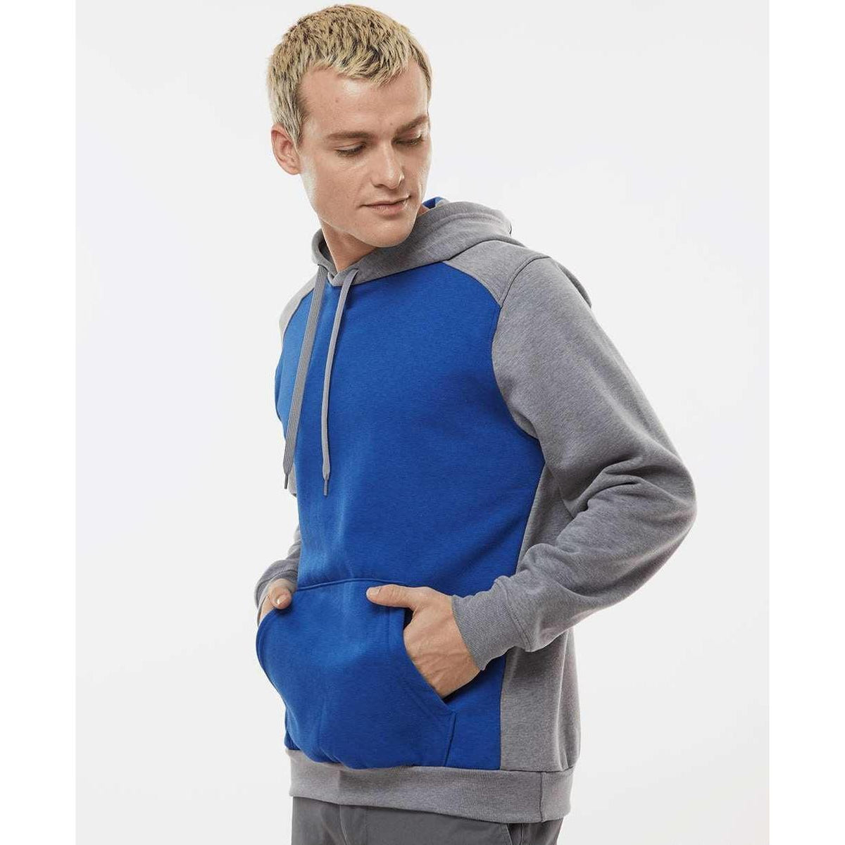 no-logo Augusta Eco Revive Three-Season Triblend Fleece Hooded Sweatshirt-Augusta-Thread Logic
