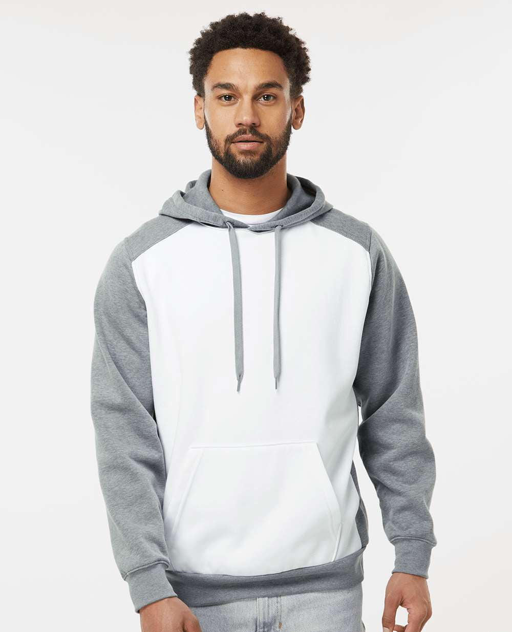 no-logo Augusta Eco Revive Three-Season Triblend Fleece Hooded Sweatshirt-Augusta-Thread Logic
