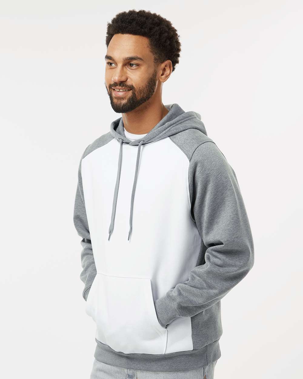 no-logo Augusta Eco Revive Three-Season Triblend Fleece Hooded Sweatshirt-Augusta-Thread Logic