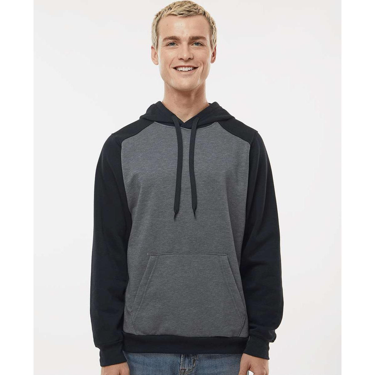 no-logo Augusta Eco Revive Three-Season Triblend Fleece Hooded Sweatshirt-Augusta-Thread Logic
