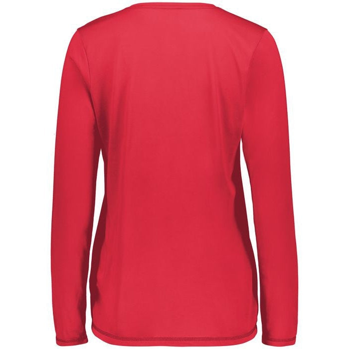 no-logo Augusta Ladies Super Soft-Spun Poly Long Sleeve Tee-Ladies T-Shirts-Augusta-Thread Logic