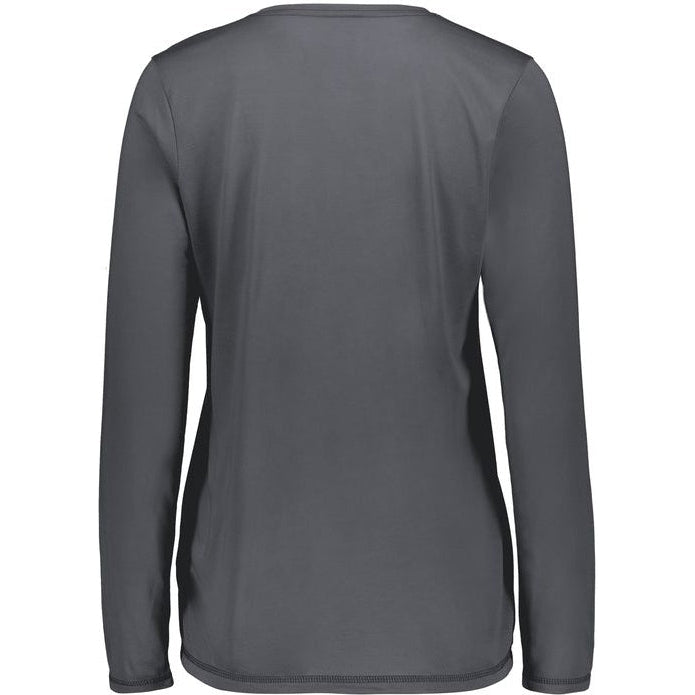 no-logo Augusta Ladies Super Soft-Spun Poly Long Sleeve Tee-Ladies T-Shirts-Augusta-Thread Logic