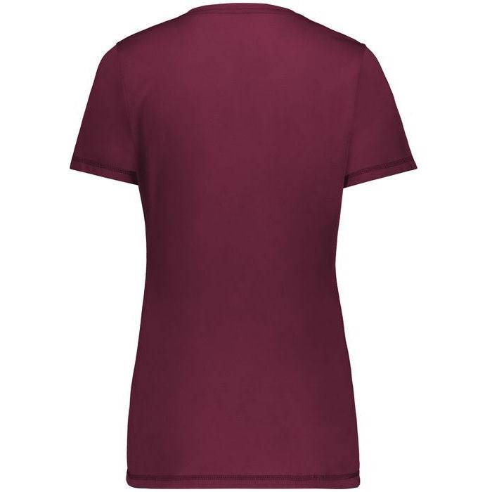 no-logo Augusta Ladies Super Soft-Spun Poly Tee-Ladies T-Shirts-Augusta-Thread Logic