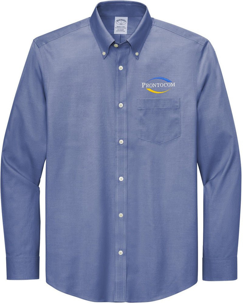 no-logo Brooks Brothers Wrinkle-Free Stretch Pinpoint Shirt-Regular-Brooks Brothers-Thread Logic