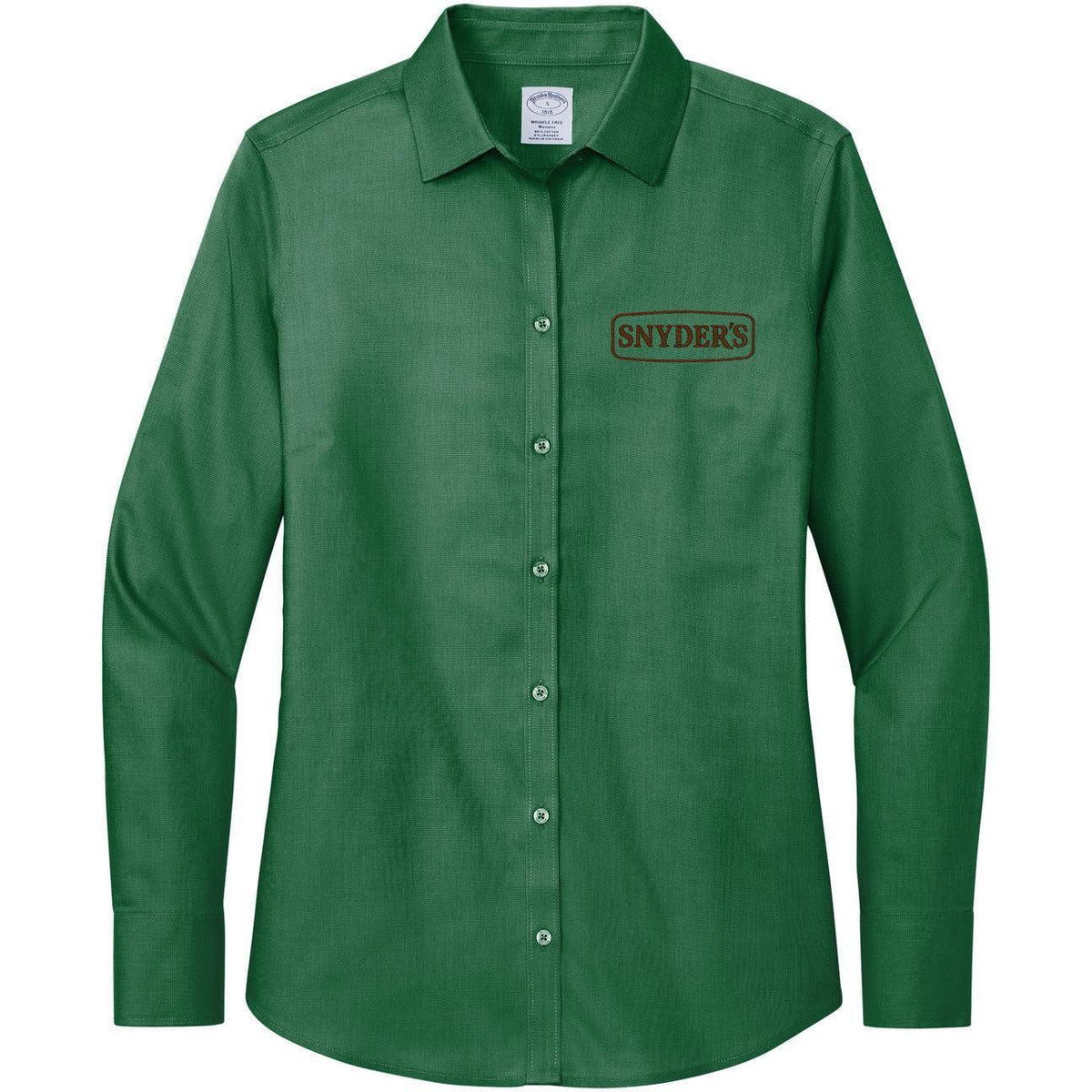 no-logo Brooks Brothers Ladies Wrinkle-Free Stretch Nailhead Shirt-Regular-Brooks Brothers-Thread Logic