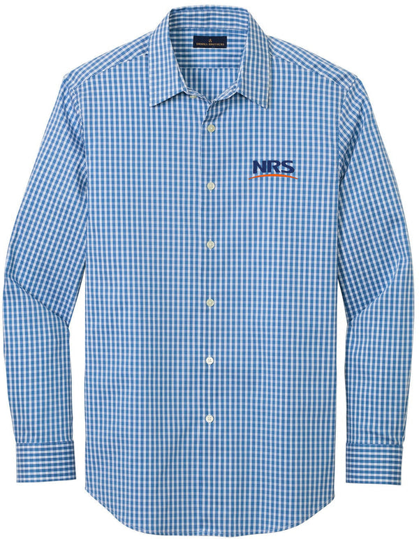 no-logo Brooks Brothers Tech Stretch Patterned Shirt-Regular-Brooks Brothers-Thread Logic