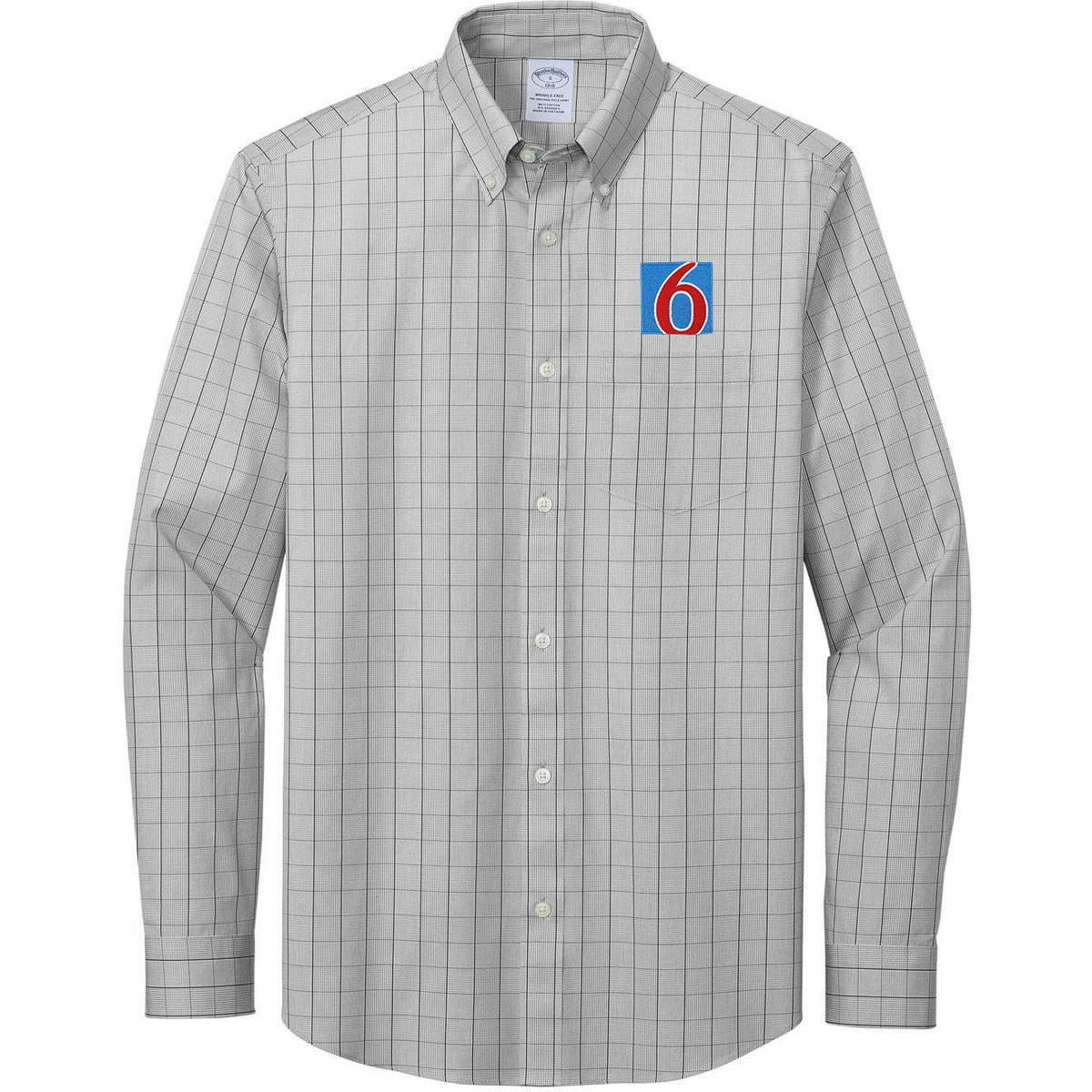 no-logo Brooks Brothers Wrinkle-Free Stretch Patterned Shirt-Regular-Brooks Brothers-Thread Logic