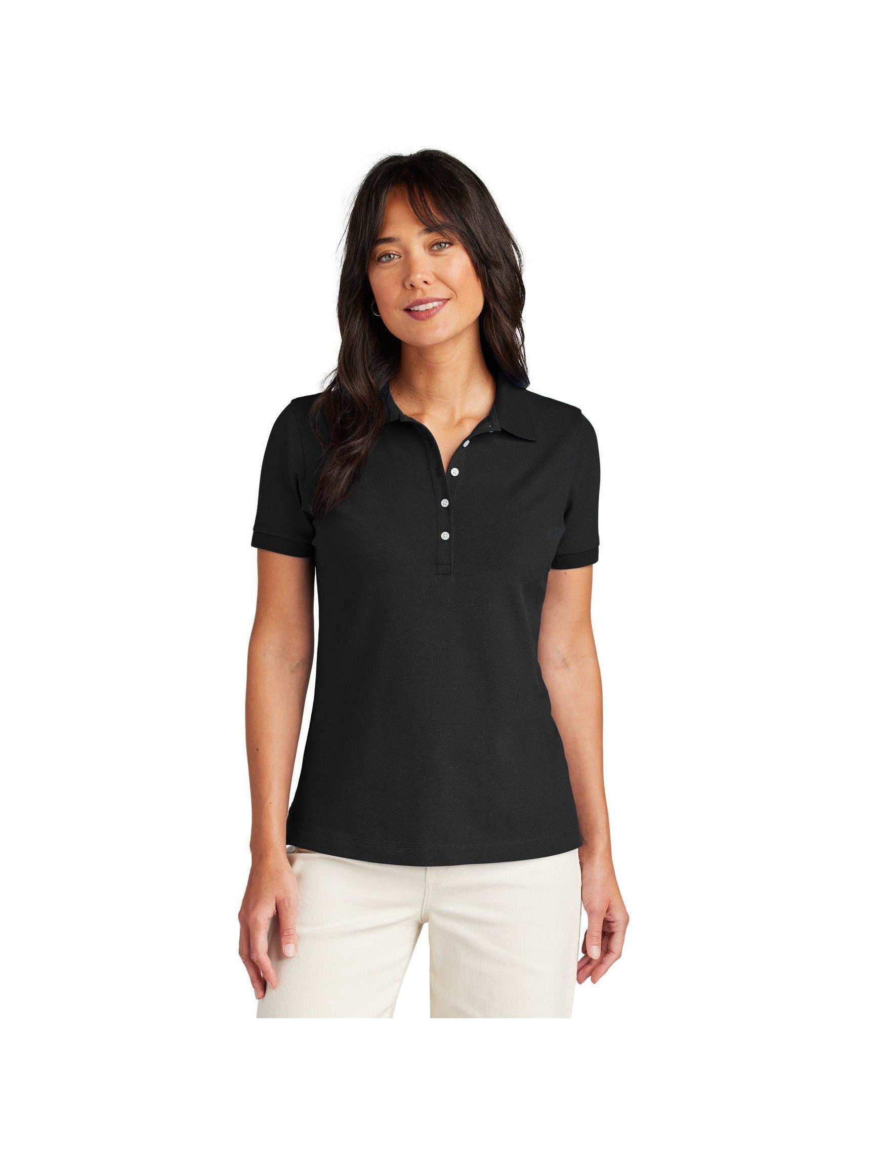 no-logo Brooks Brothers Ladies Pima Cotton Pique Polo-Brooks Brothers-Thread Logic