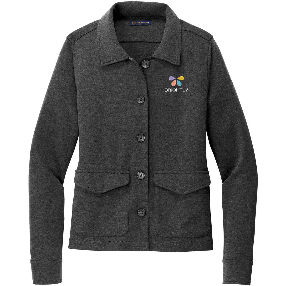 no-logo Brooks Brothers Ladies Mid-Layer Stretch Button Jacket-Regular-Brooks Brothers-Thread Logic