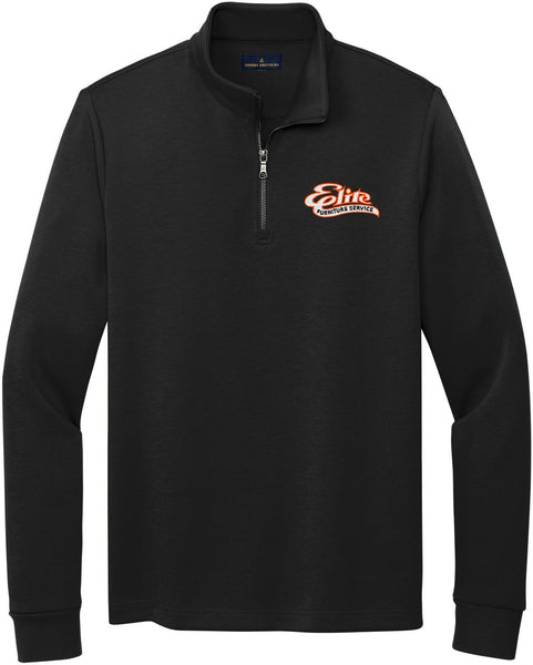 Brooks Brothers Double-Knit 1/4-Zip With Custom Embroidery