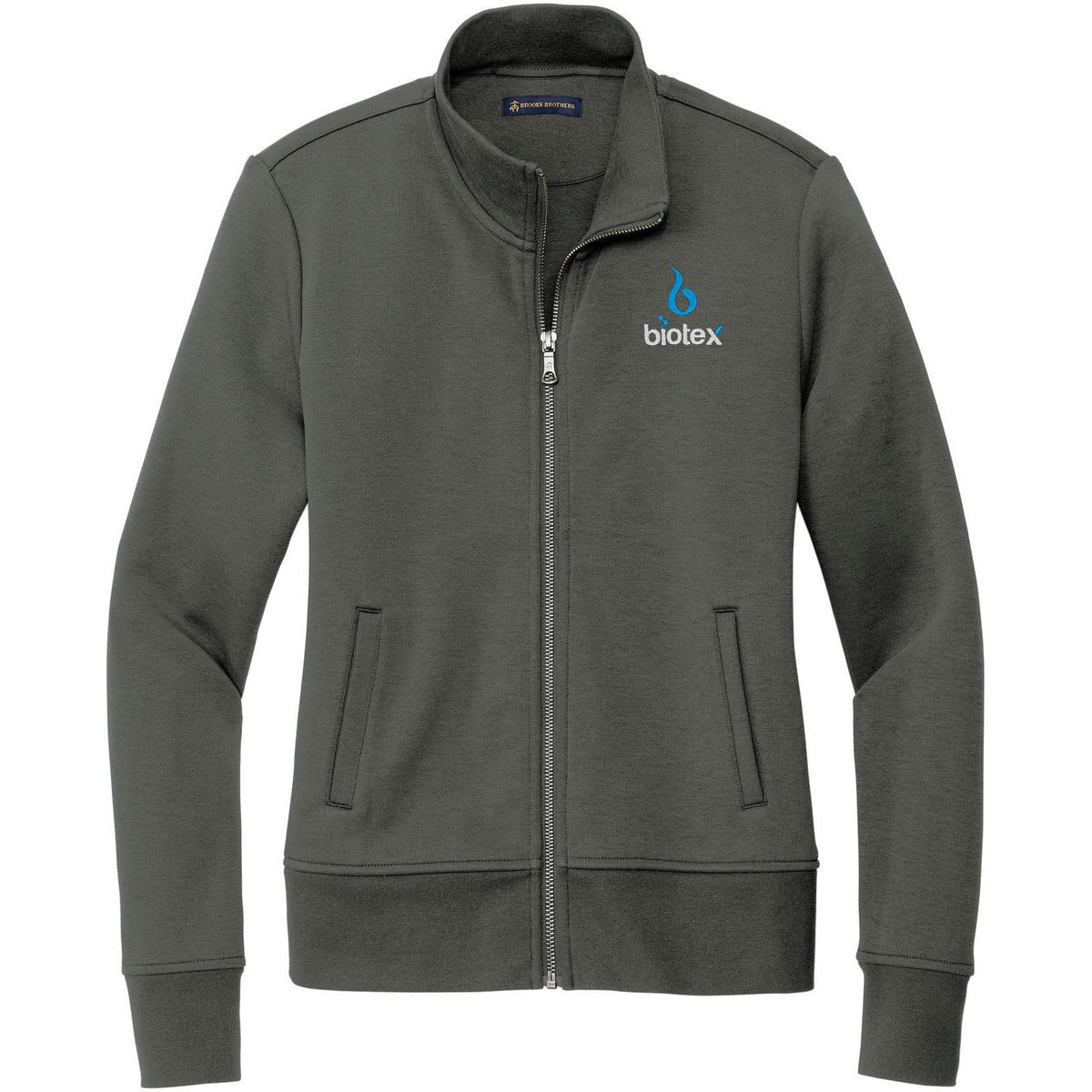no-logo Brooks Brothers Ladies Double-Knit Full-Zip-Regular-Brooks Brothers-Thread Logic