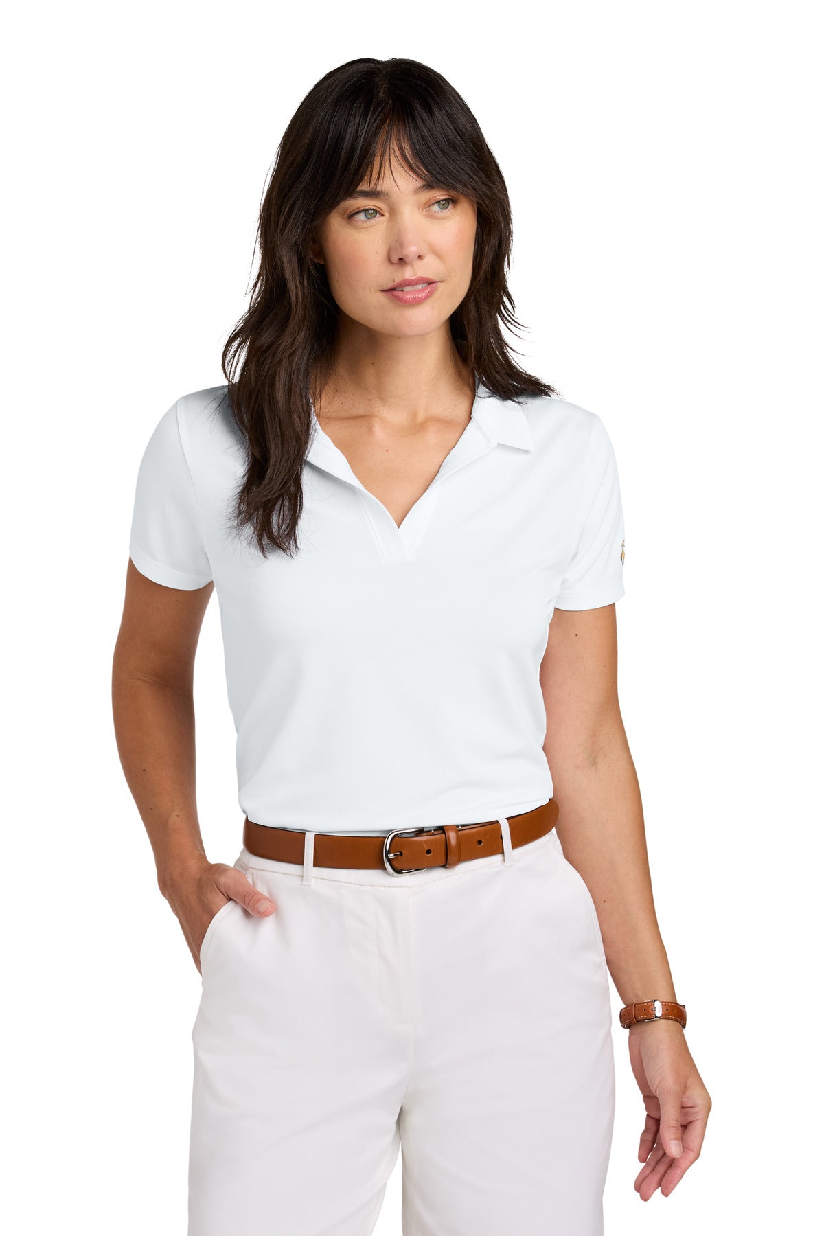 Brooks Brothers Ladies Mesh Pique Performance Polo