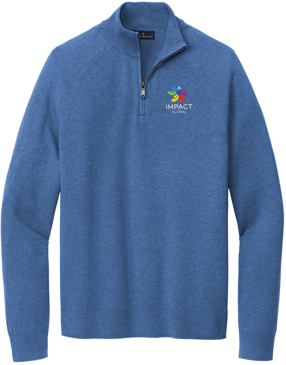 no-logo Brooks Brothers Cotton Stretch 1/4-Zip Sweater-Regular-Brooks Brothers-Thread Logic