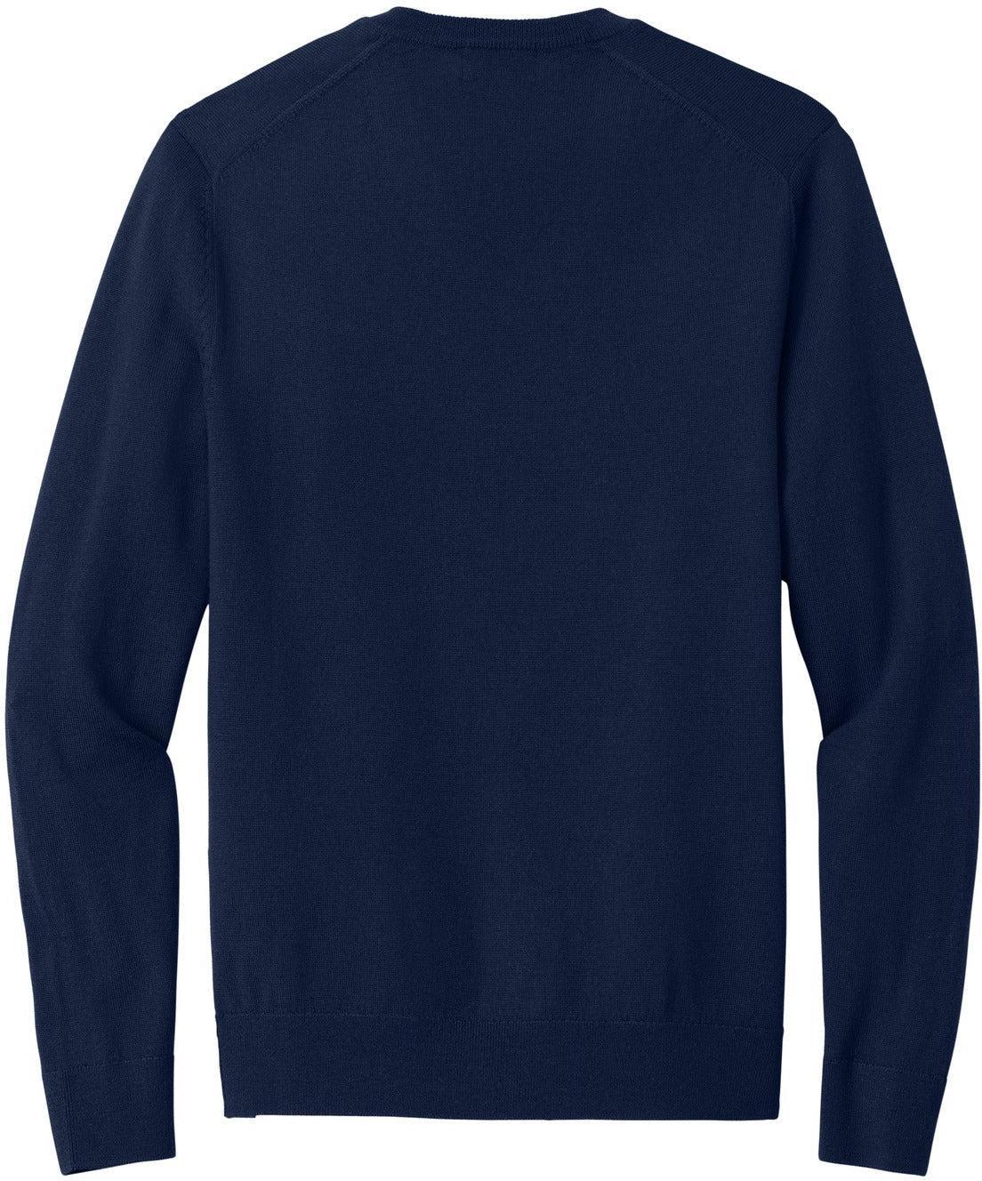 Brooks Brothers Washable Merino V-Neck Sweater with custom logo