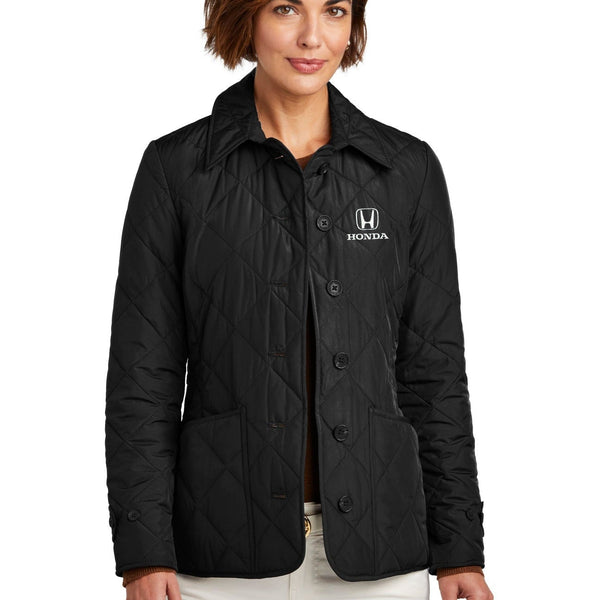 Brooks Brothers Women's Quilted Jacket With Custom Embroidery