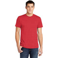 no-logo CLOSEOUT - American Apparel Poly-Cotton T-Shirt-American Apparel-Heather Red-S-Thread Logic
