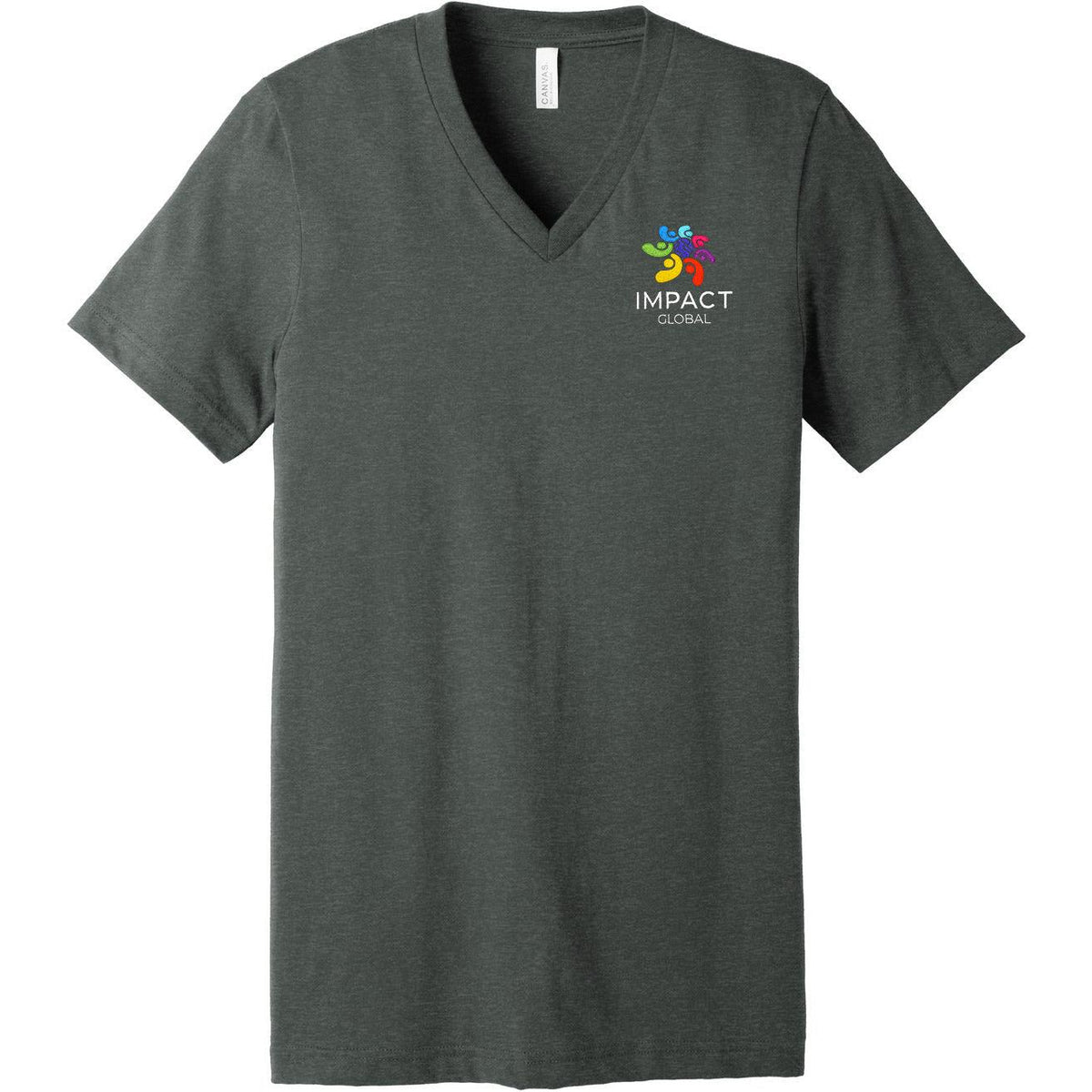 no-logo Bella+Canvas Unisex Heather CVC V-Neck Tee-Regular-Bella&Canvas-Thread Logic