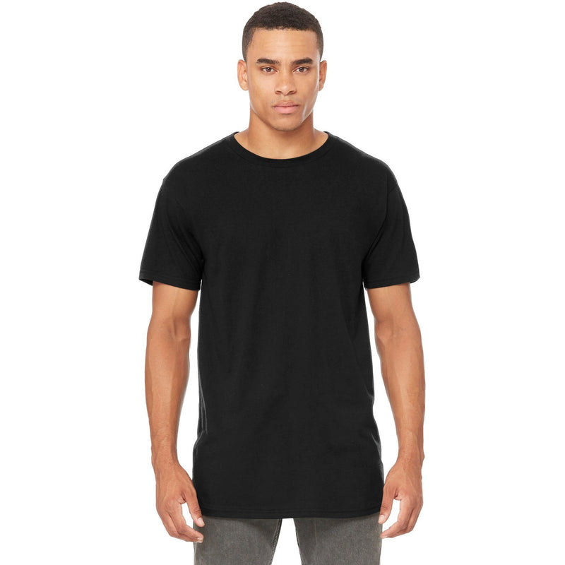 no-logo CLOSEOUT - BELLA+CANVAS Men's Long Body Urban Tee-Bella&Canvas-Black-S-Thread Logic