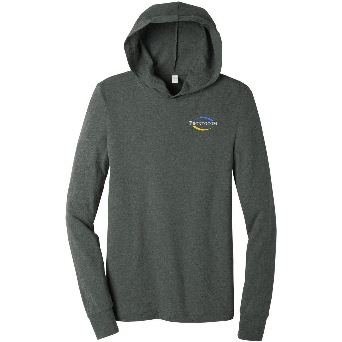 no-logo Bella+Canvas Jersey Long Sleeve Hoodie-Regular-Bella&Canvas-Thread Logic