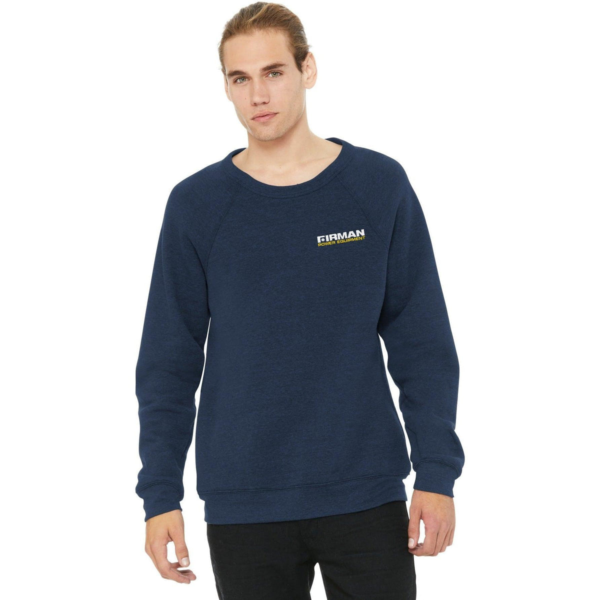no-logo Bella+Canvas Sponge Fleece Raglan Sweatshirt-Regular-Bella&Canvas-Thread Logic
