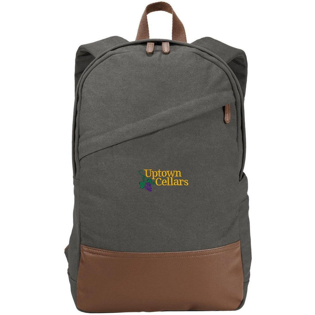 no-logo Port Authority Cotton Canvas Backpack-Bags-Port Authority-Thread Logic