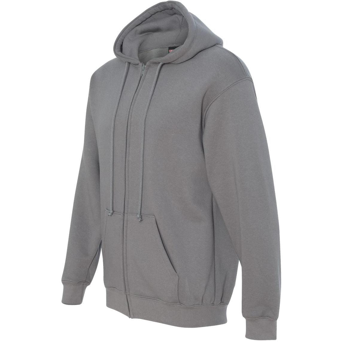 no-logo Bayside USA-Made FullZip Hooded Sweatshirt-Full Zips-Bayside-Thread Logic