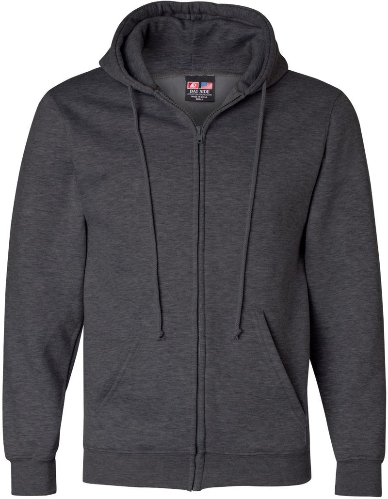 Bayside USA-Made FullZip Hooded Sweatshirt