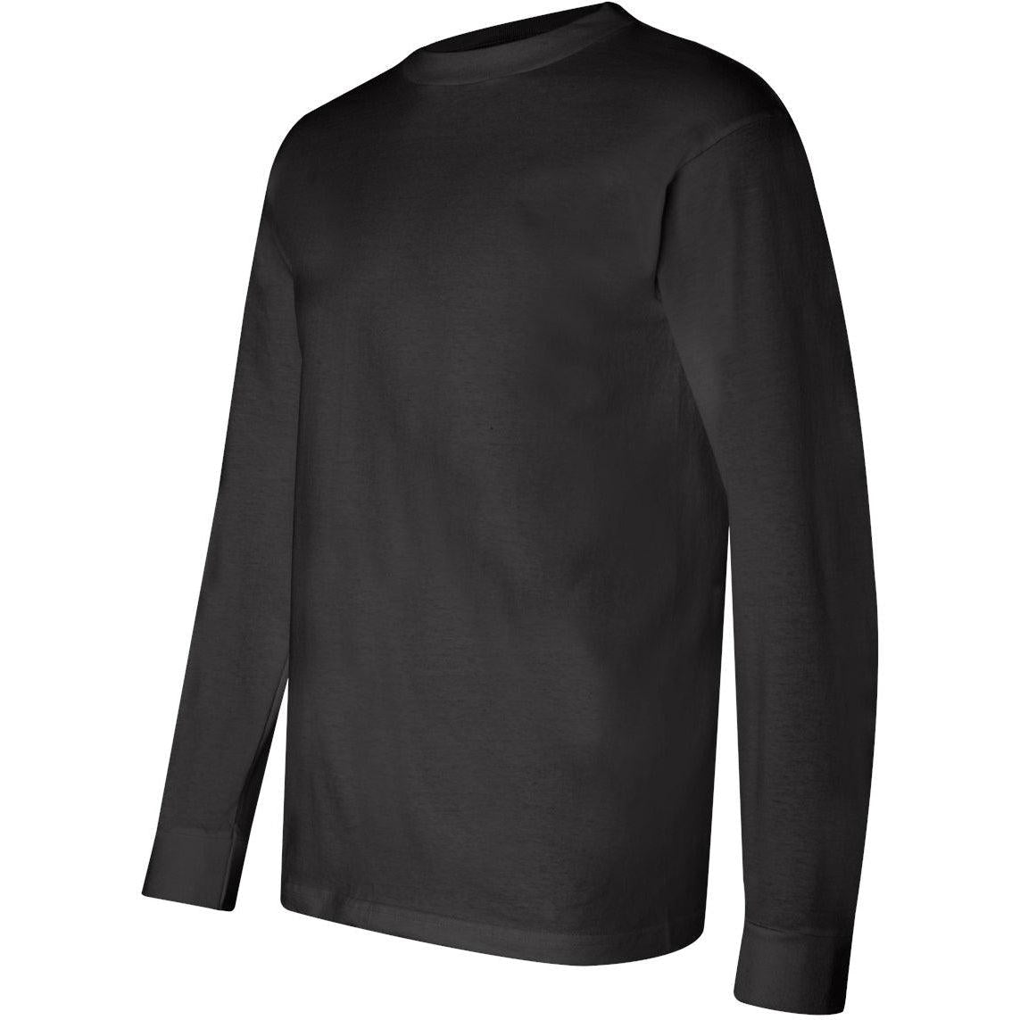 no-logo Bayside USA-Made Long Sleeve TShirt -Men's T Shirts-Bayside-Thread Logic