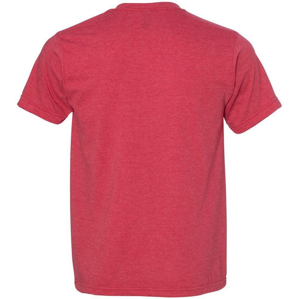 no-logo Bayside USA-Made Ringspun 50/50 Heather Unisex TShirt-Polos-Bayside-Thread Logic