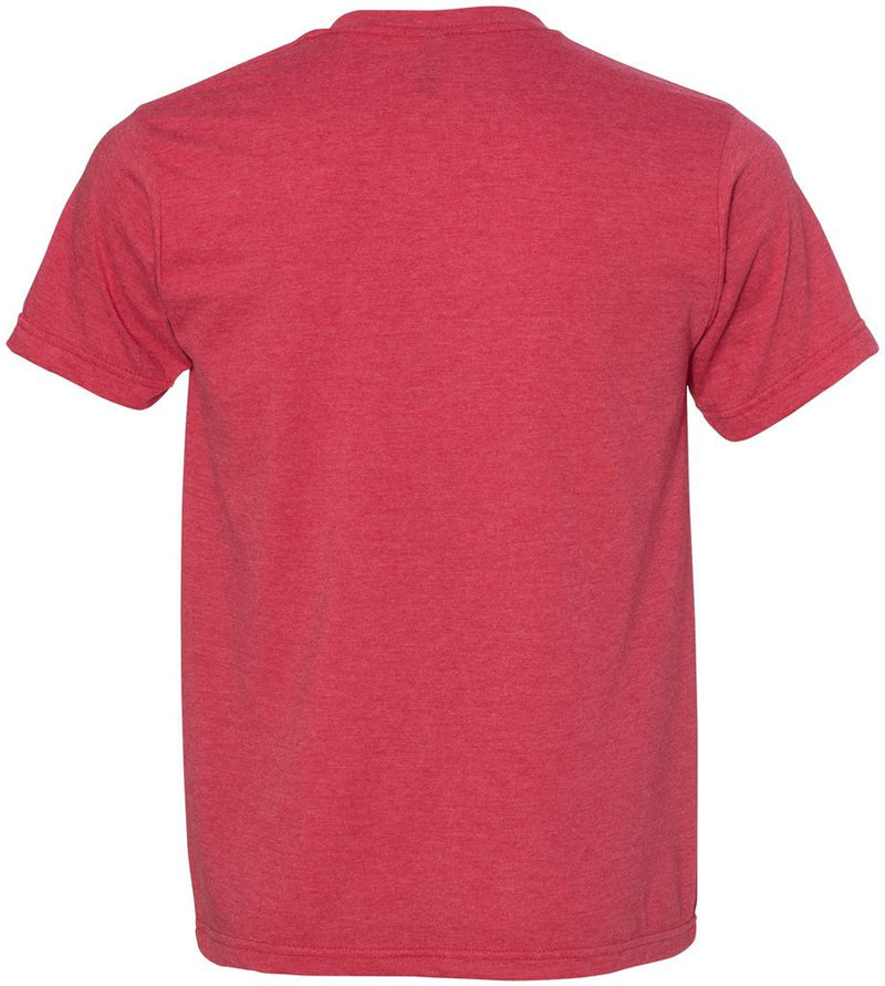 no-logo Bayside USA-Made Ringspun 50/50 Heather Unisex TShirt-Men's T Shirts-Bayside-Thread Logic