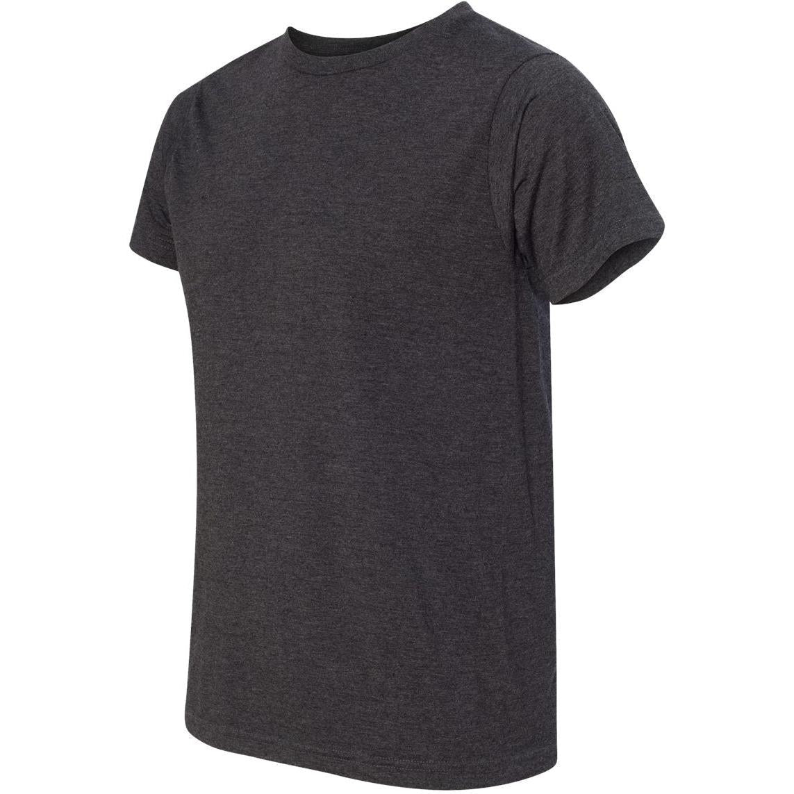 no-logo Bayside USA-Made Ringspun 50/50 Heather Unisex TShirt-Polos-Bayside-Thread Logic
