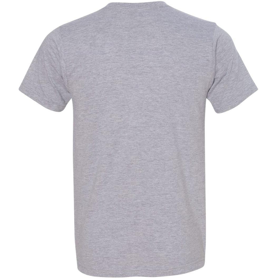 no-logo Bayside USA-Made Ringspun 50/50 Heather Unisex TShirt-Polos-Bayside-Thread Logic