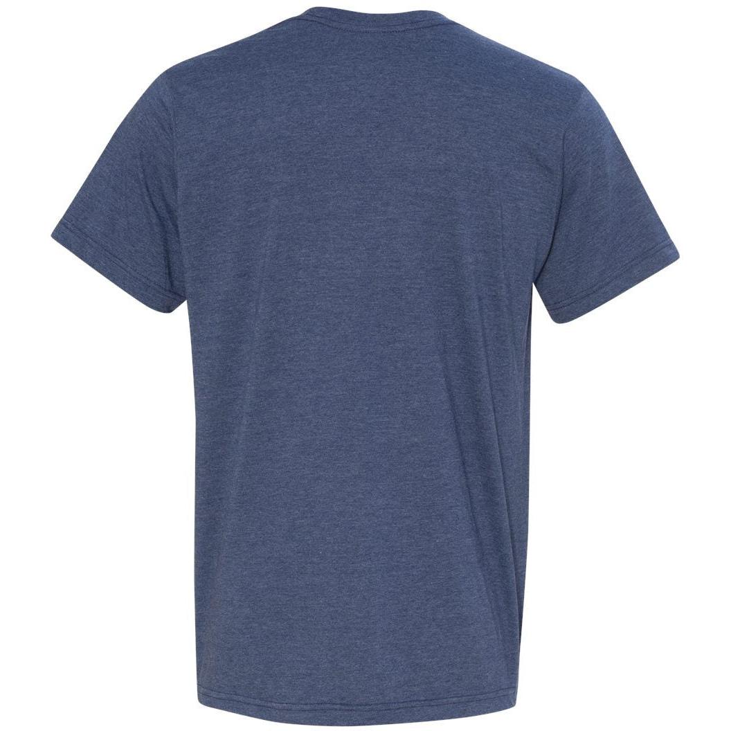 no-logo Bayside USA-Made Ringspun 50/50 Heather Unisex TShirt-Polos-Bayside-Thread Logic
